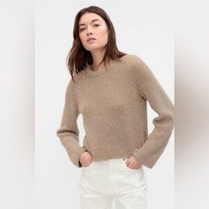 Gap Oversized Holiday Glam Relaxed Shine Eyelash Sweater Party Event NWT XL